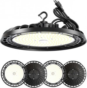 LED High Bay Light, 10′ UFO Ceiling Lighting Garage Warehouse light